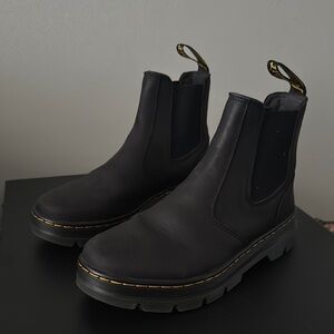 Dr. Martens Black Chelsea Boots Rugged Sole